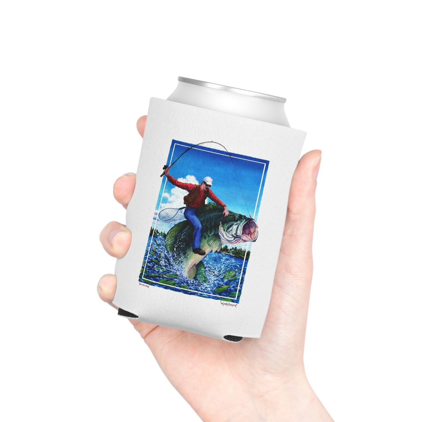 Bass Wrangler Fishing - Can Cooler