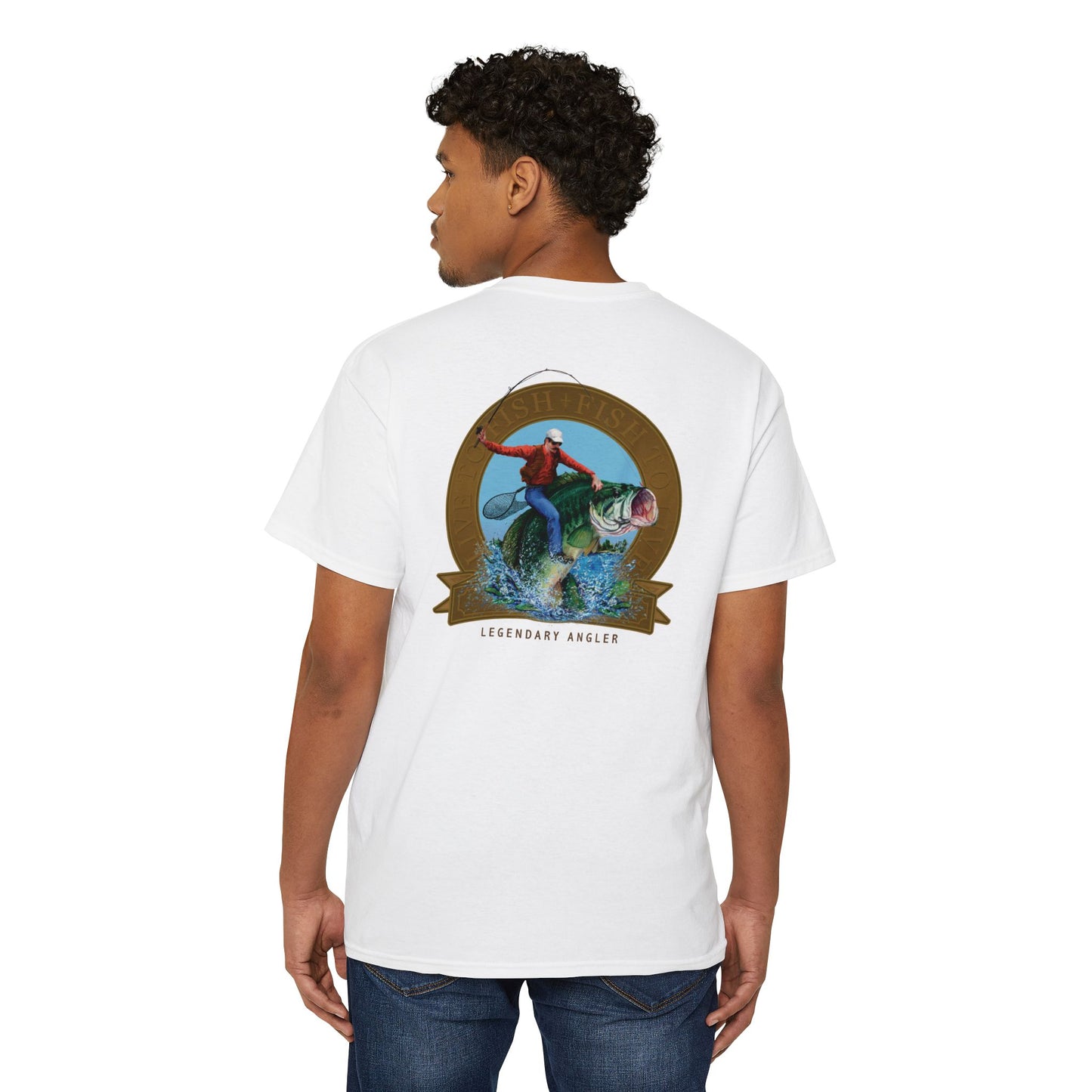 Bass Wrangler Legendary Angler - Pocket T-Shirt - Wyatt Harper