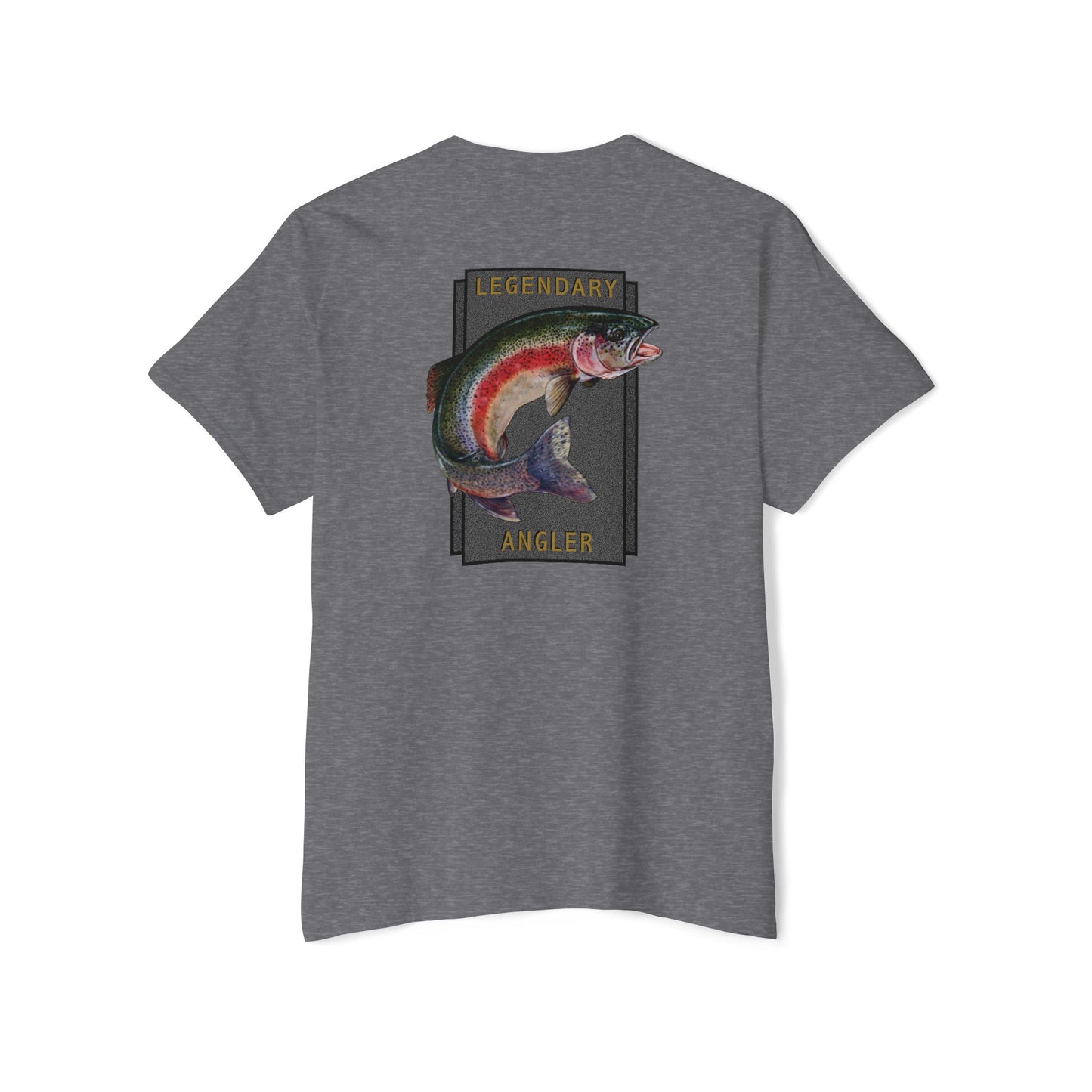 Rainbow Trout Legendary Angler - Pocket T-Shirt - Wyatt Harper