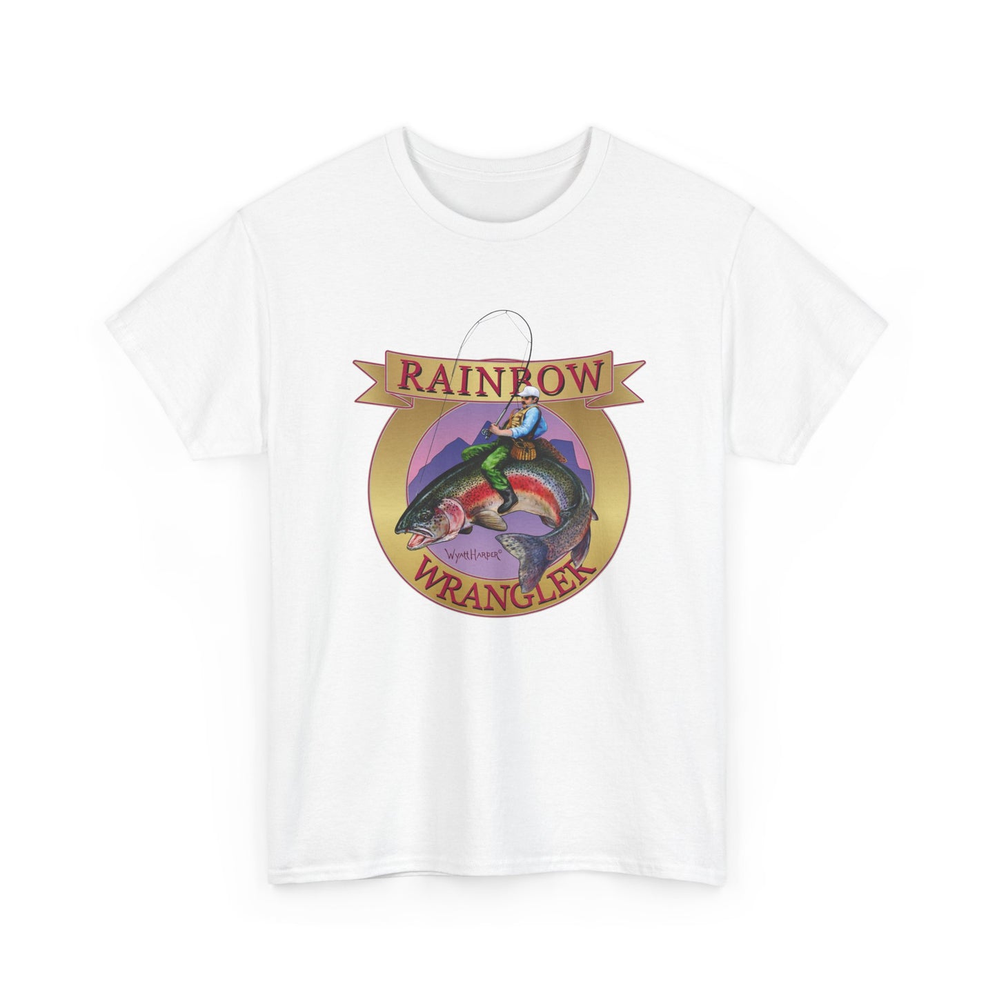 Rainbow Wrangler Gold - Fishing T-Shirt - Wyatt Harper