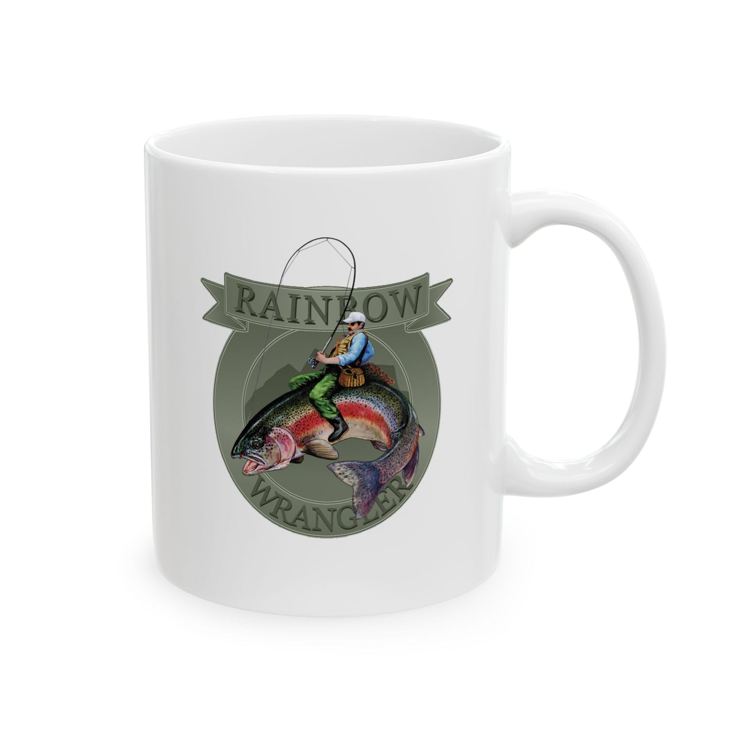 Mug- Rainbow Wrangler, SilverBanner