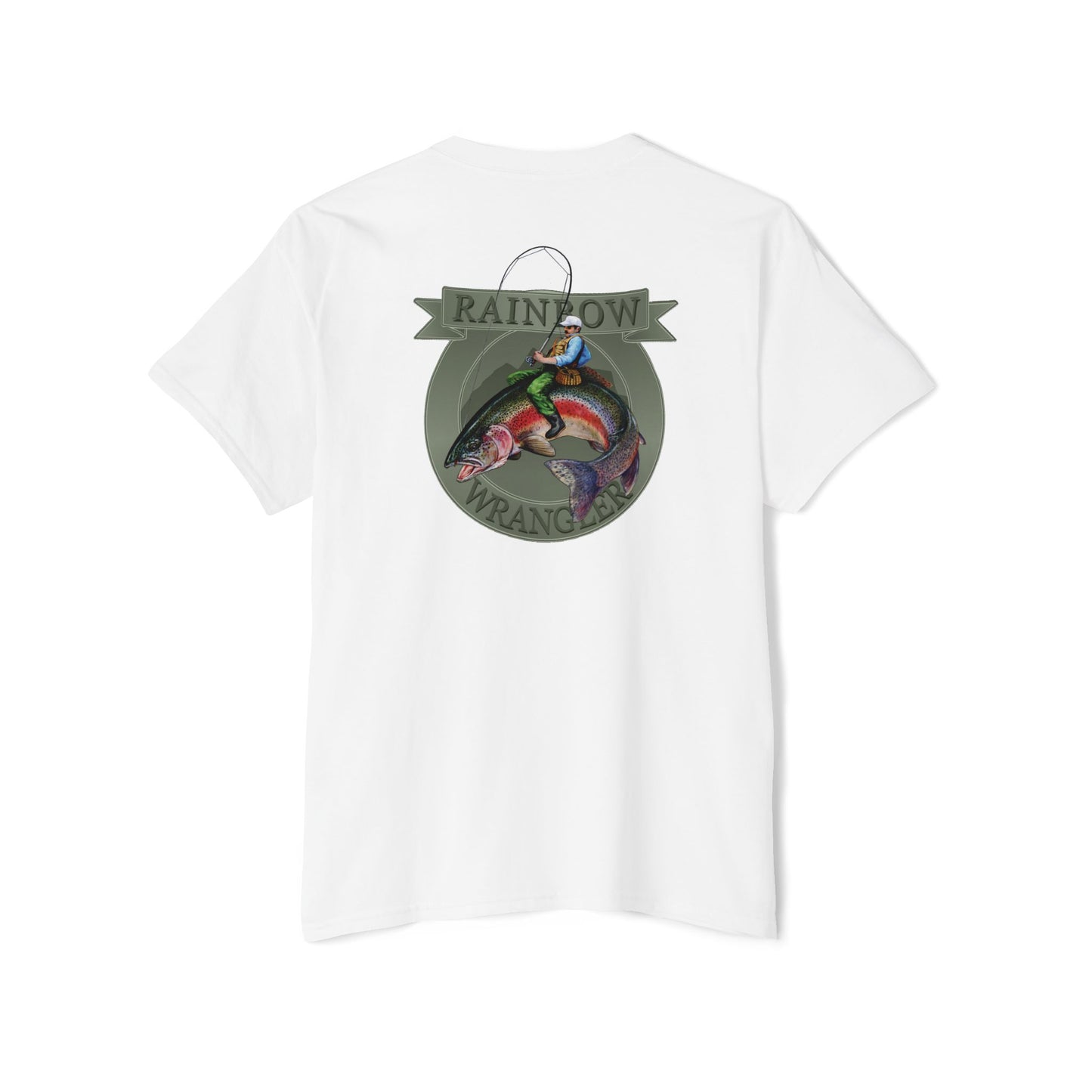 Rainbow Trout Wrangler Silver - Pocket T-Shirt - Wyatt Harper