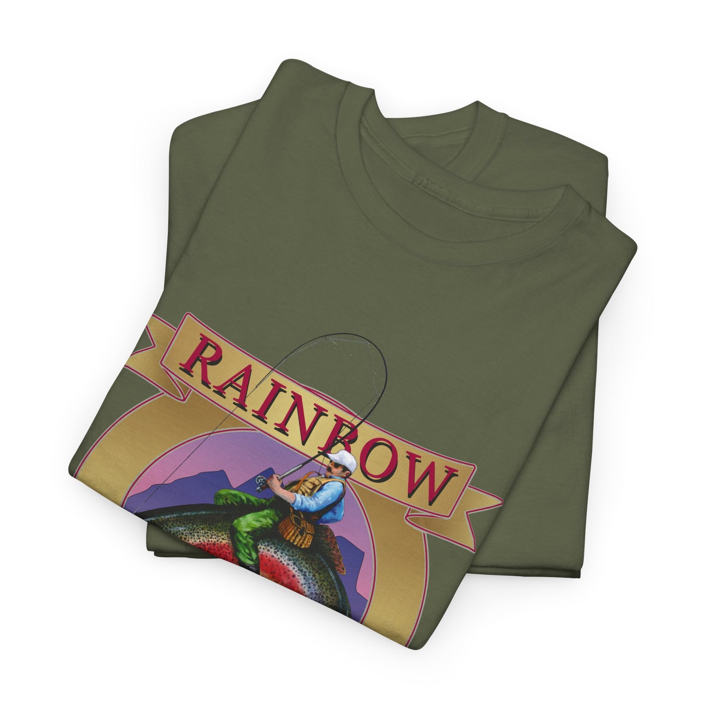 Rainbow Wrangler Gold - Fishing T-Shirt - Wyatt Harper
