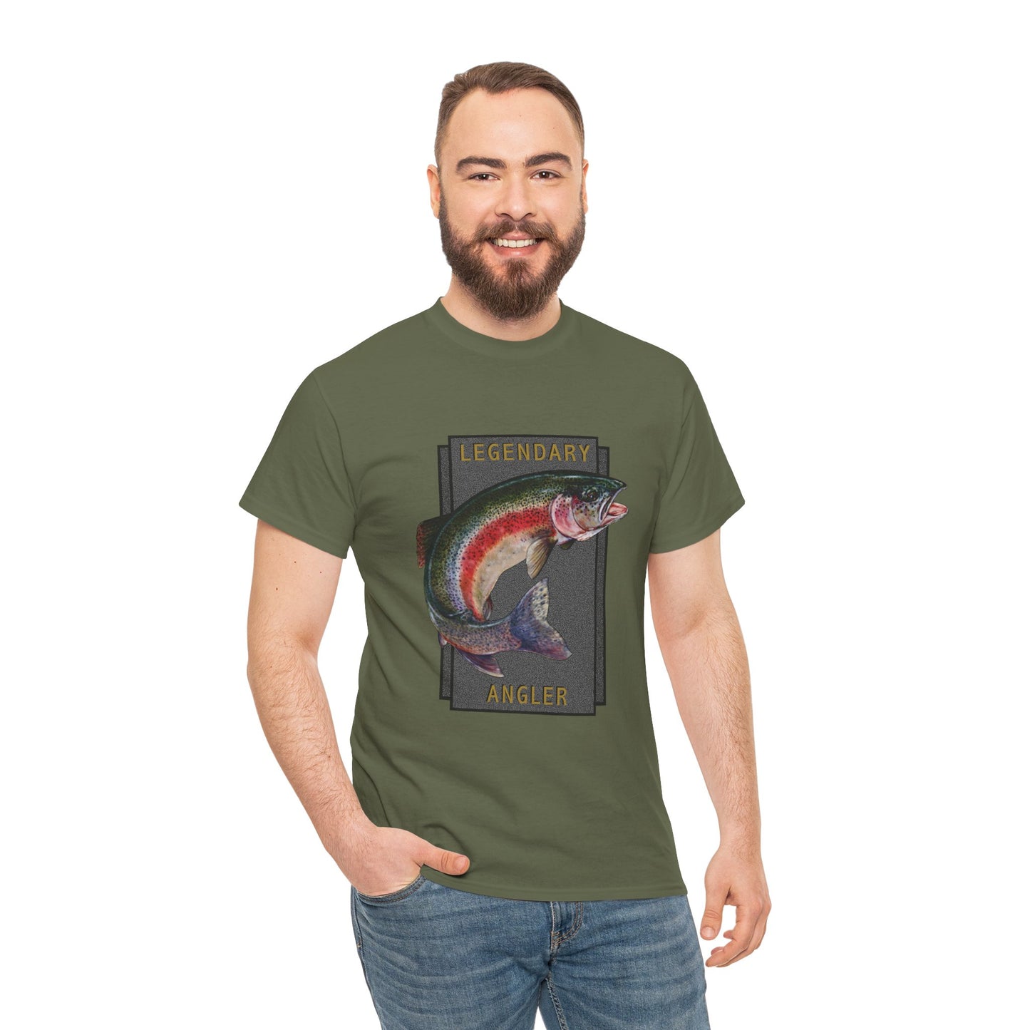 Rainbow Trout Legendary Angler - Fishing T-Shirt — Wyatt Harper