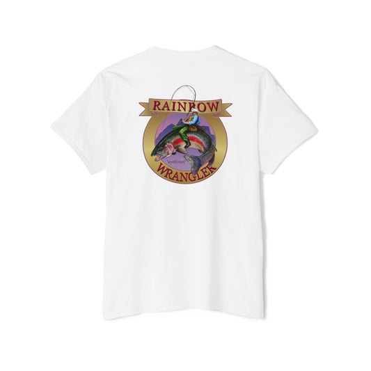 Rainbow Trout Wrangler Gold - Pocket T-Shirt - Wyatt Harper