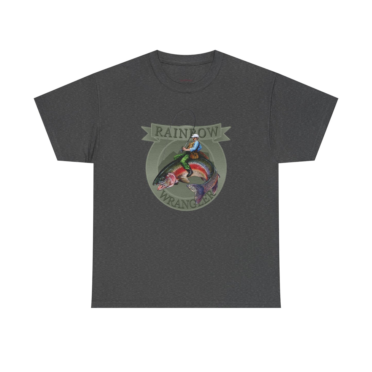 Rainbow Trout Wrangler Silver - Fishing T-Shirt - Wyatt Harper