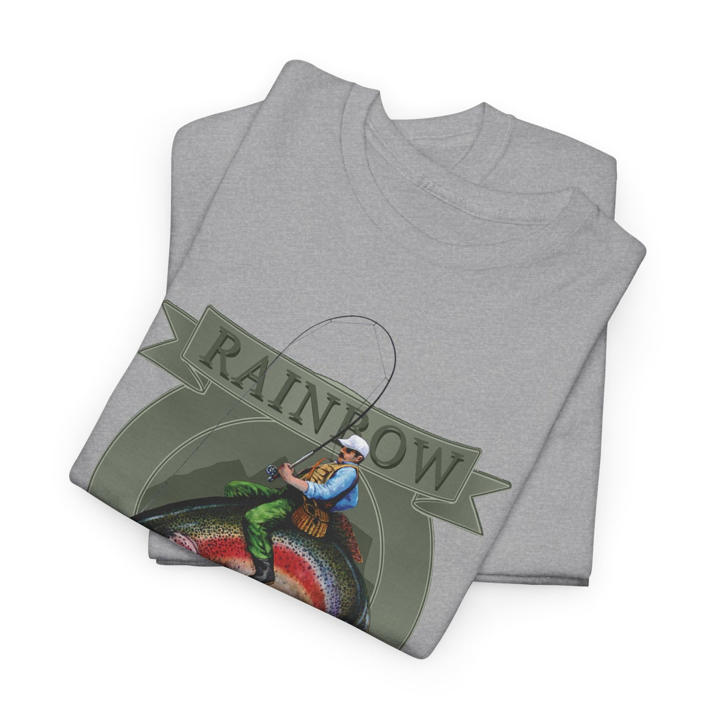 Rainbow Trout Wrangler Silver - Fishing T-Shirt - Wyatt Harper