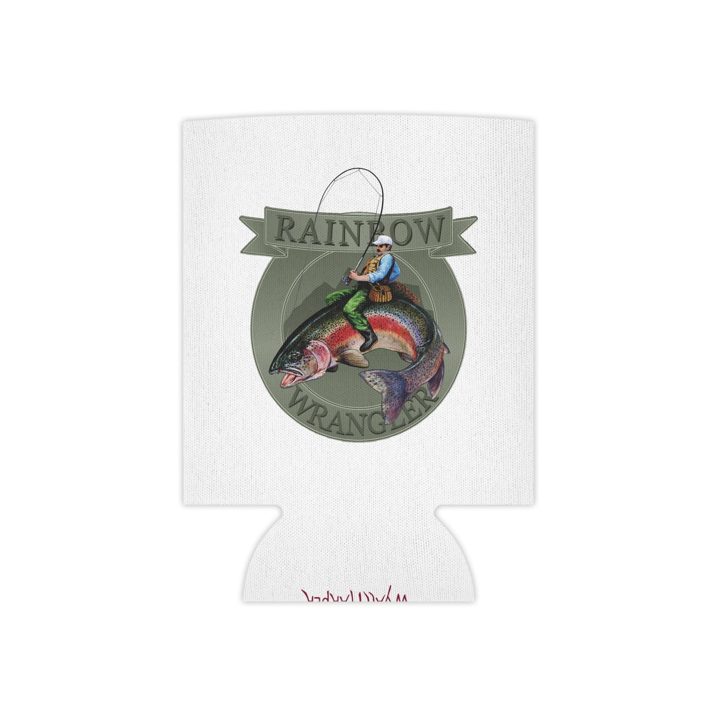 Rainbow Wrangler, Silver Banner - Can Cooler