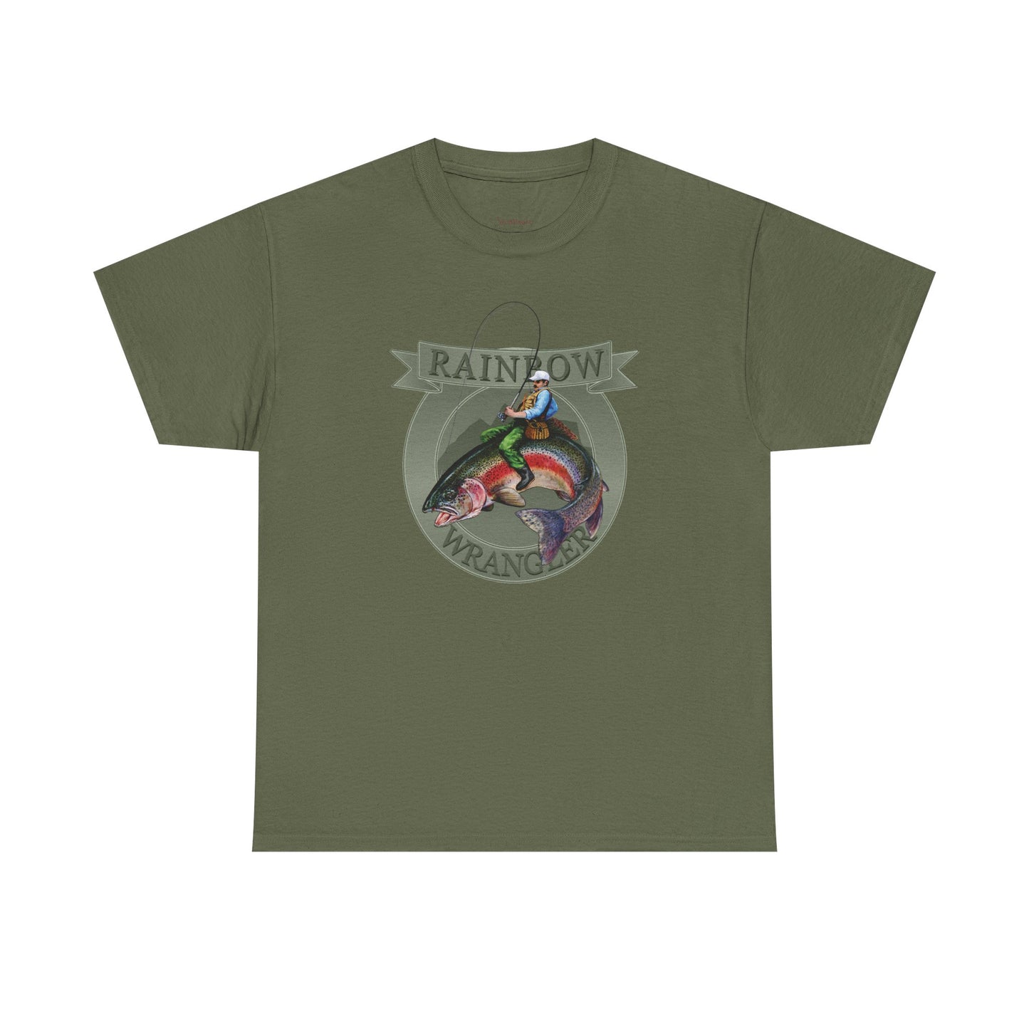 Rainbow Trout Wrangler Silver - Fishing T-Shirt - Wyatt Harper
