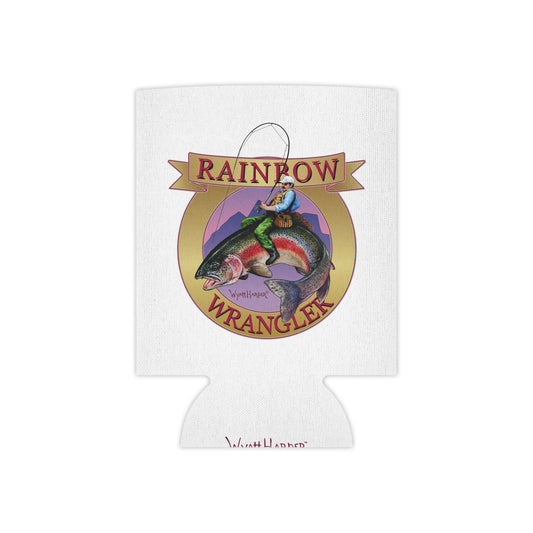 Rainbow Wrangler, Gold Banner - Can Cooler