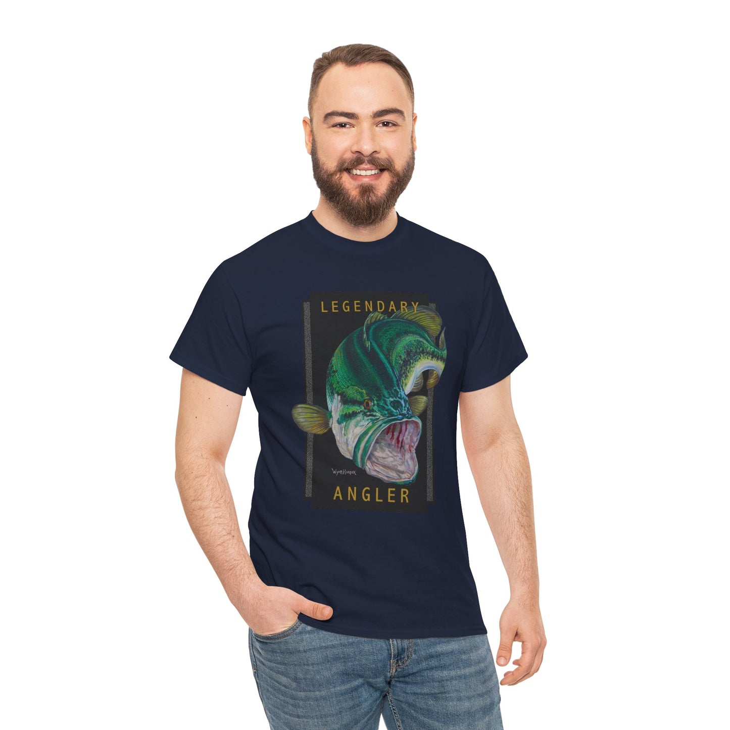 Legendary Angler Bass - Fishing T-Shirt - Wyatt Harper
