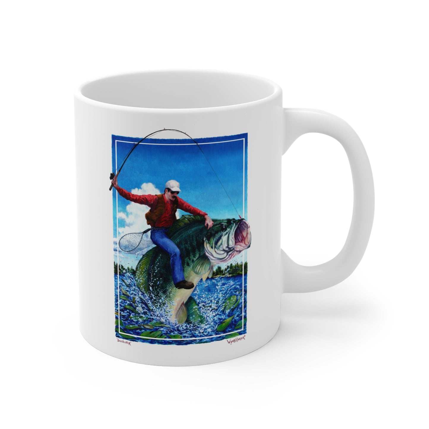 Bass Buster Full Illustration - Mug - Wyatt Harper