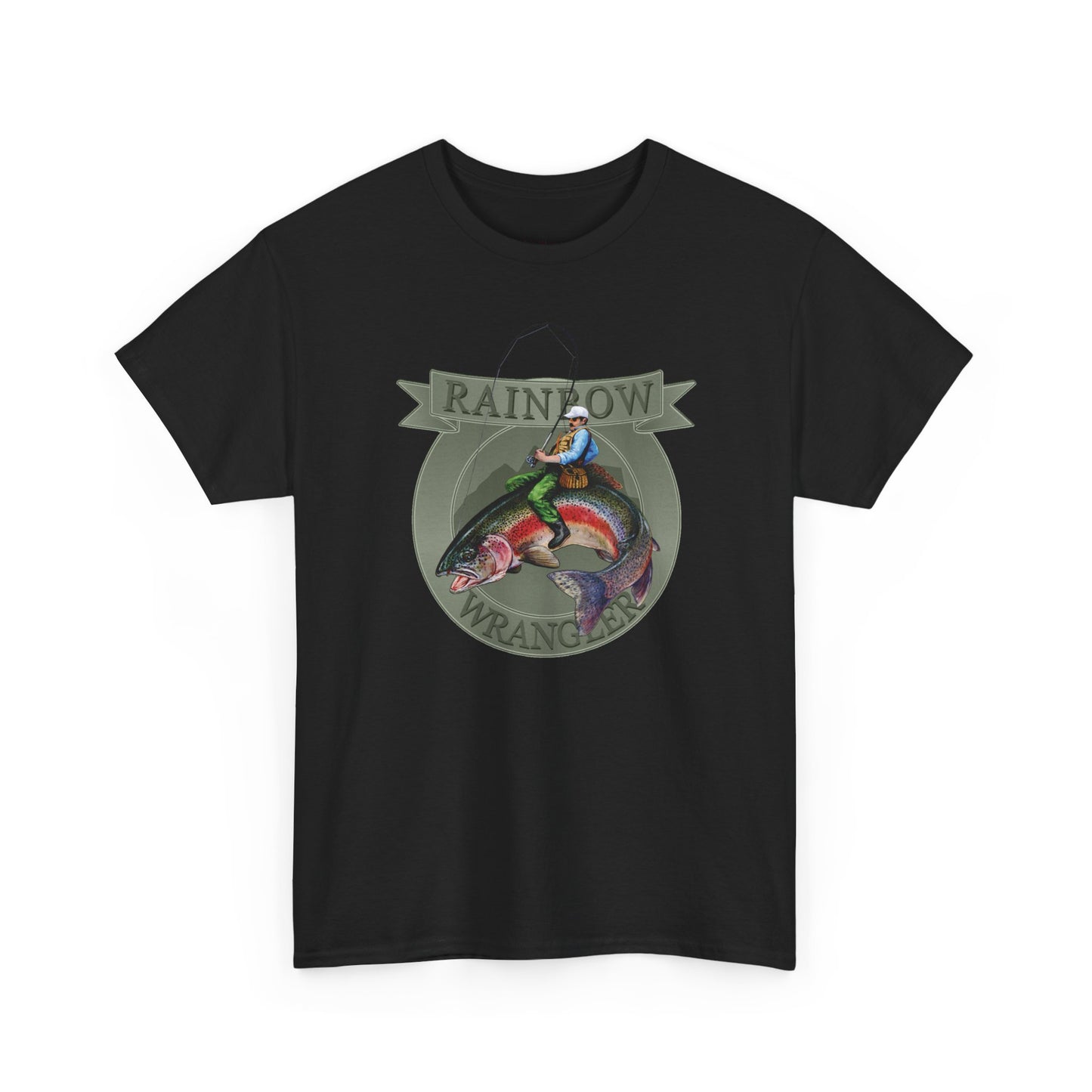 Rainbow Trout Wrangler Silver - Fishing T-Shirt - Wyatt Harper