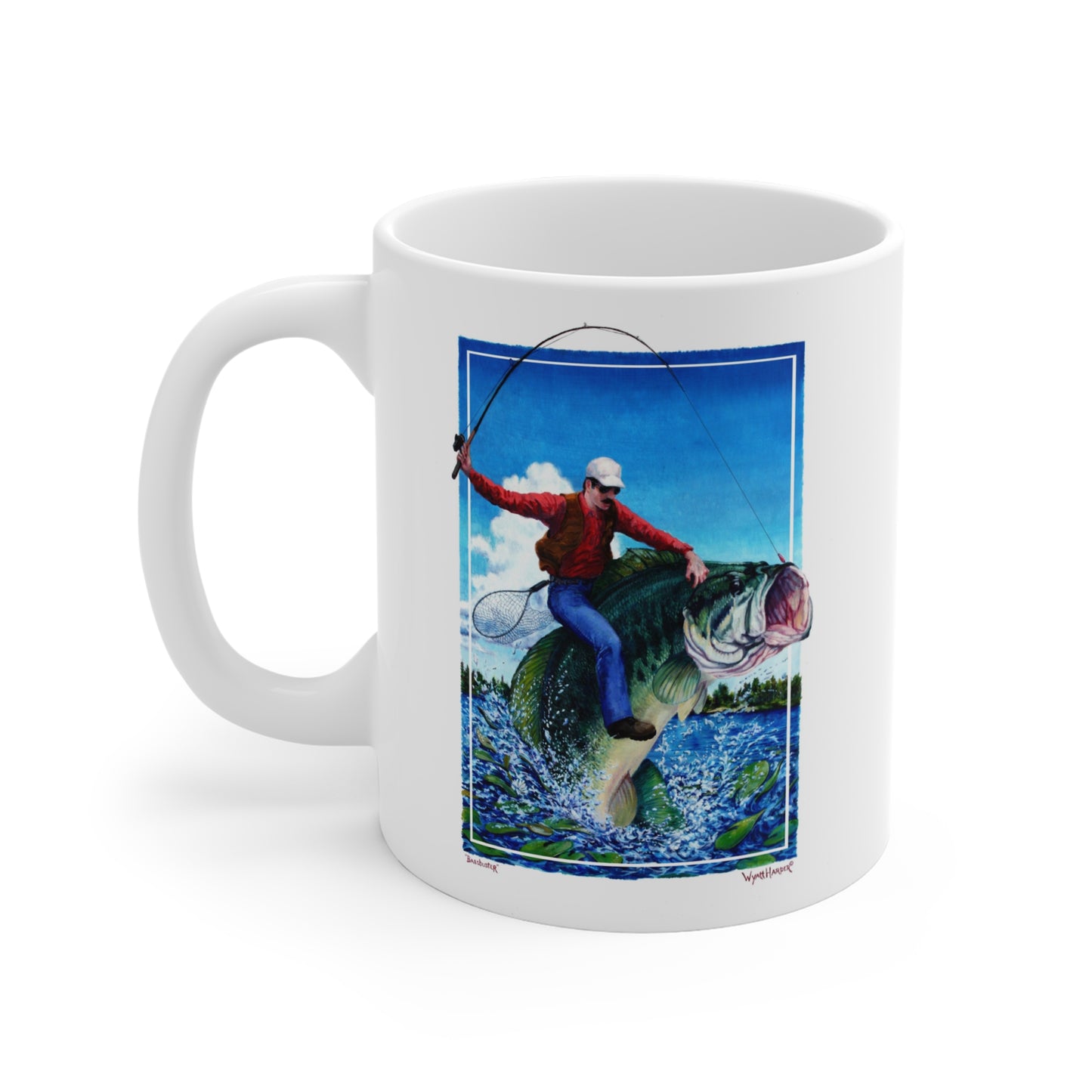 Bass Buster Full Illustration - Mug - Wyatt Harper