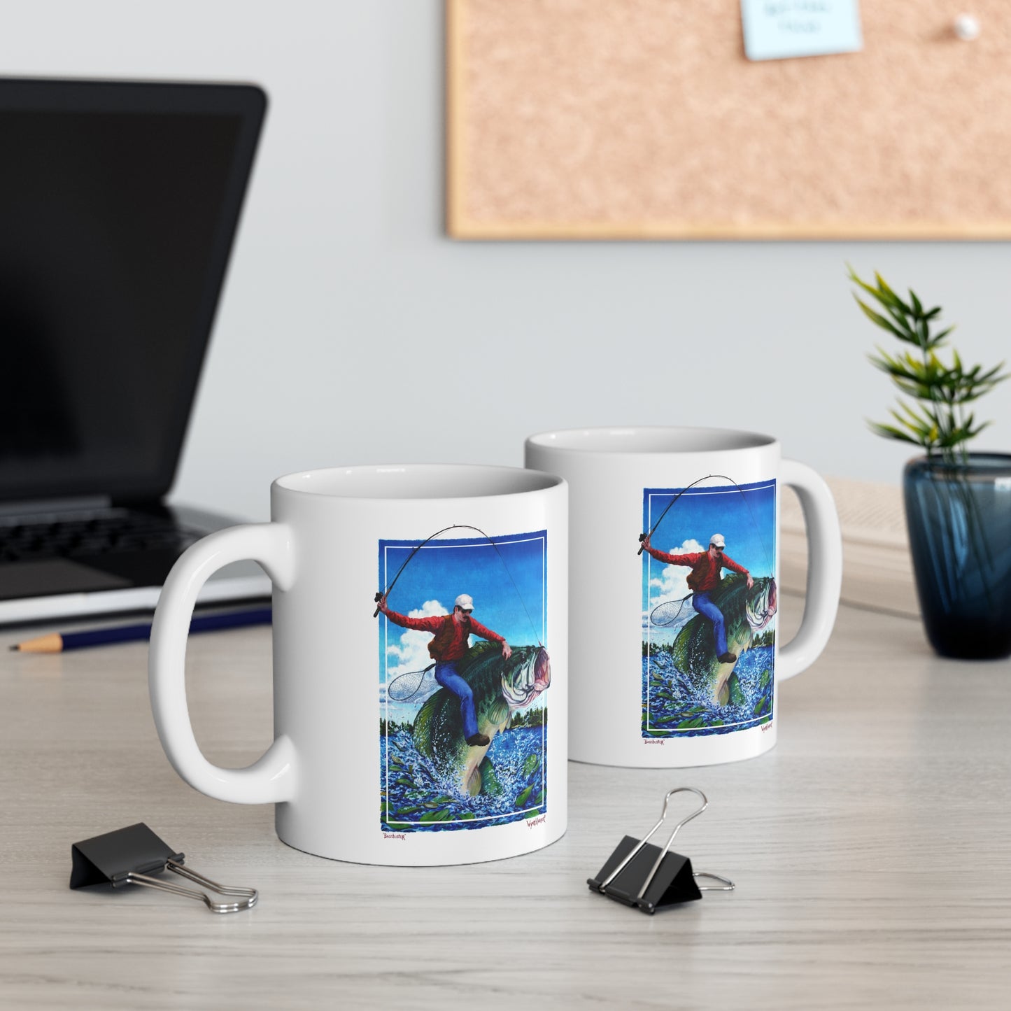 Bass Buster Full Illustration - Mug - Wyatt Harper