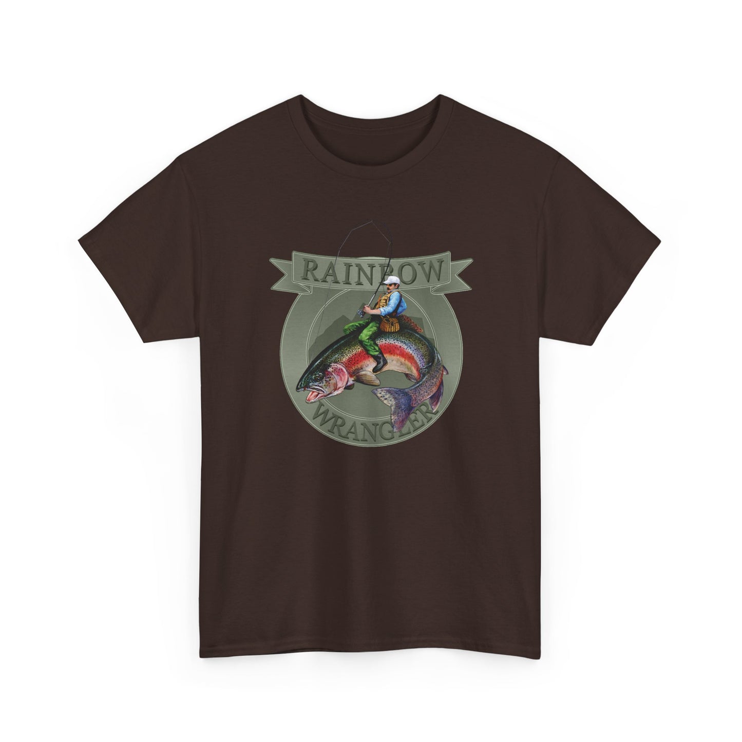 Rainbow Trout Wrangler Silver - Fishing T-Shirt - Wyatt Harper
