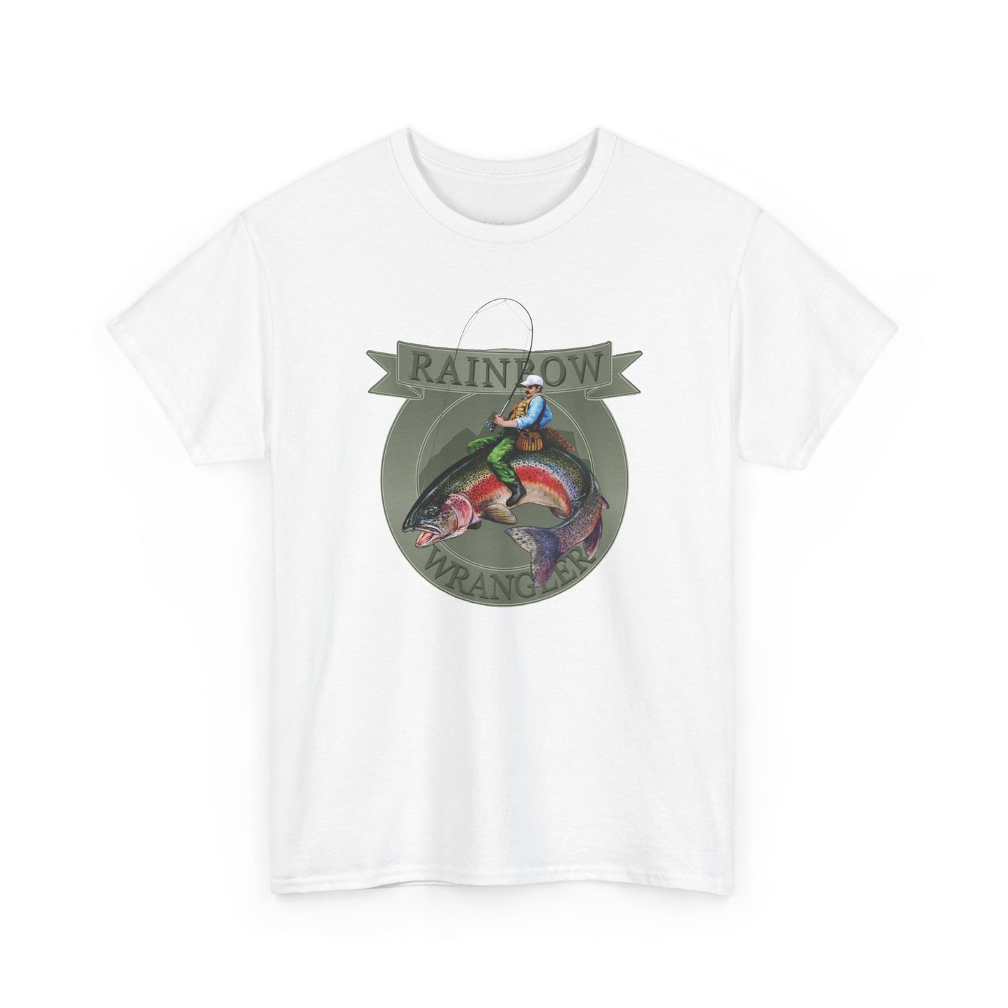 Rainbow Trout Wrangler Silver - Fishing T-Shirt - Wyatt Harper