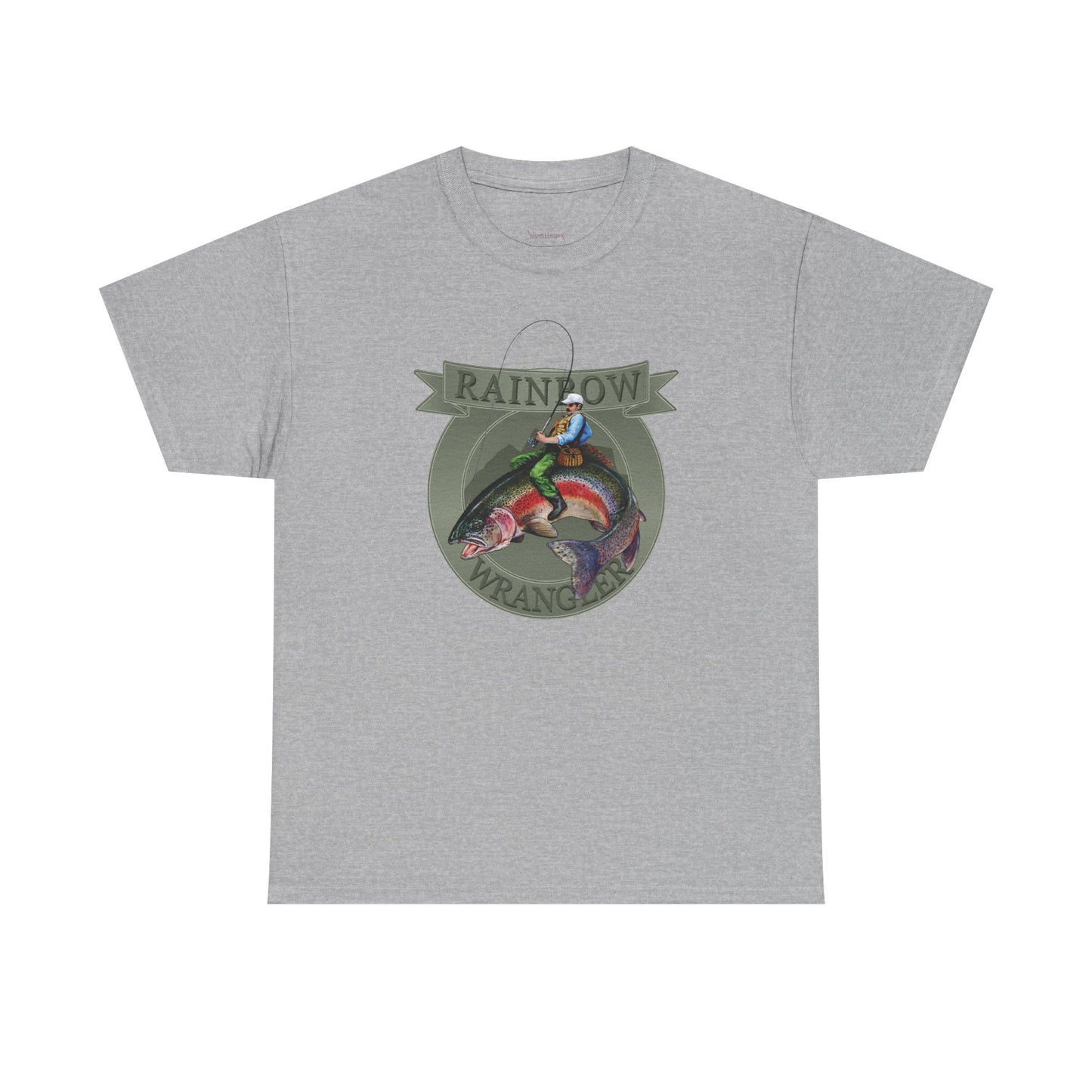 Rainbow Trout Wrangler Silver - Fishing T-Shirt - Wyatt Harper
