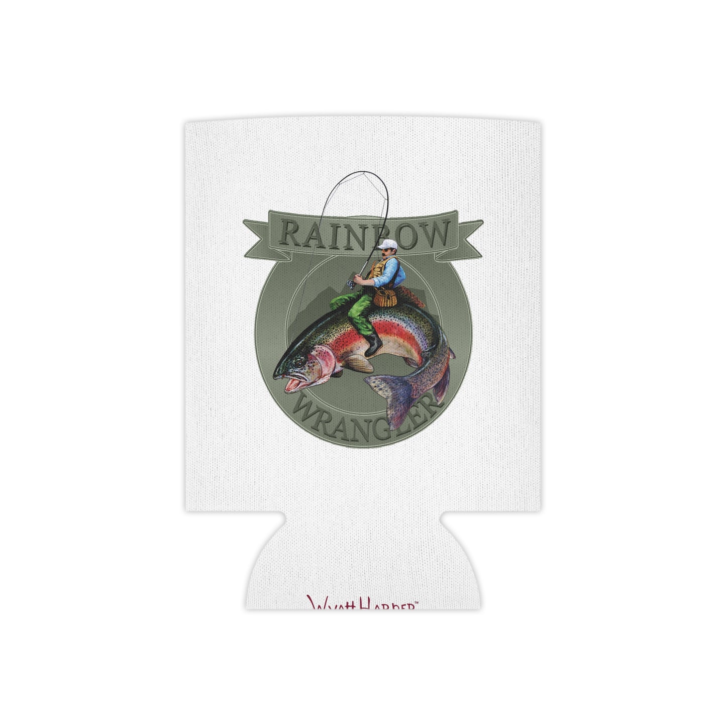 Rainbow Wrangler, Silver Banner - Can Cooler