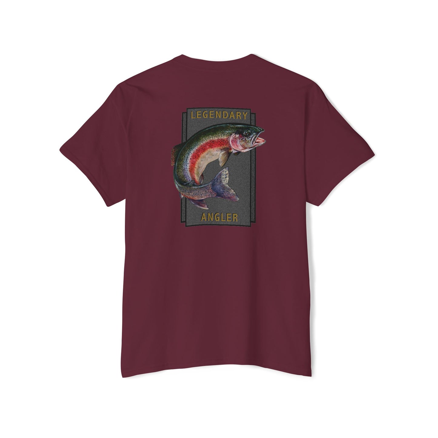 Rainbow Trout Legendary Angler - Pocket T-Shirt - Wyatt Harper
