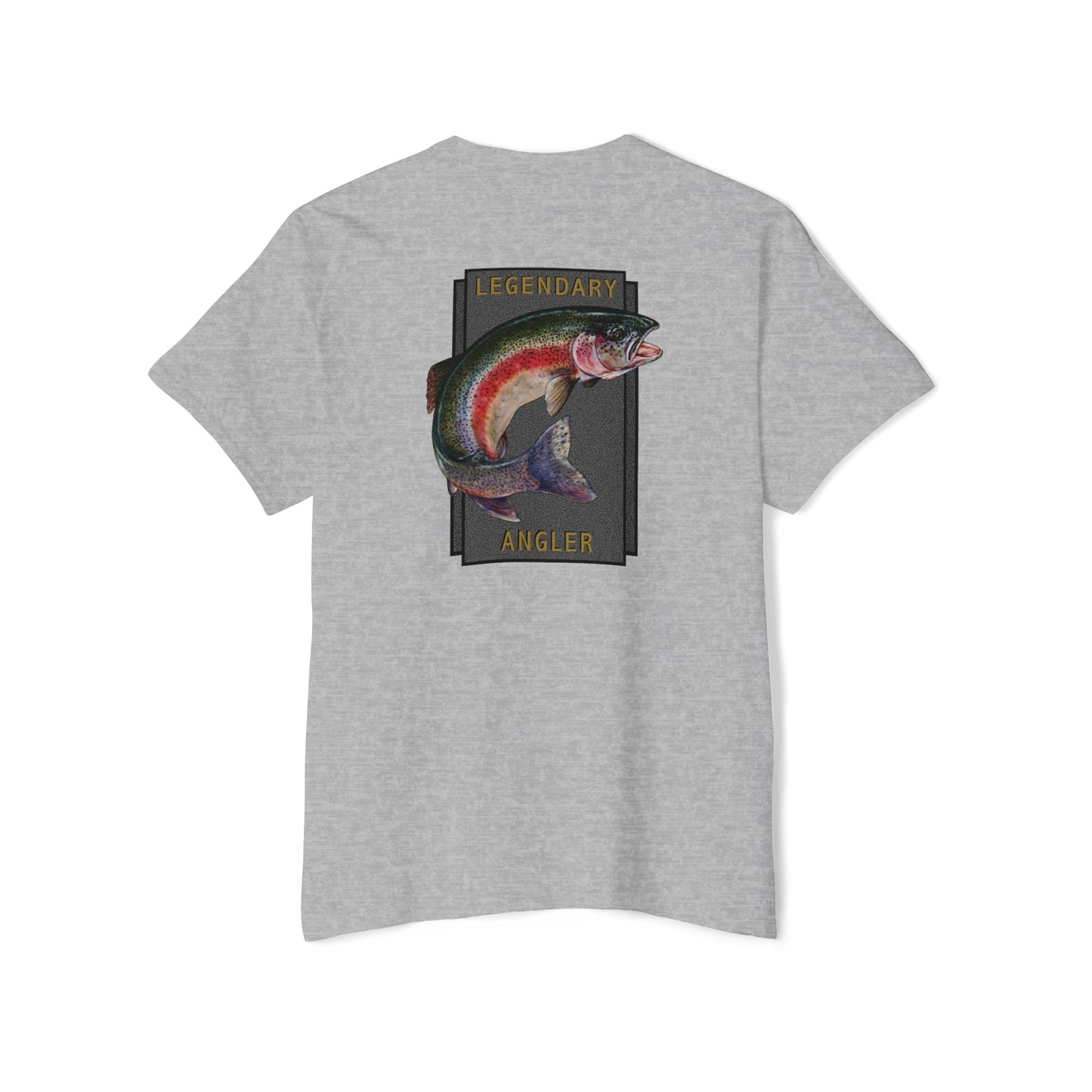 Rainbow Trout Legendary Angler - Pocket T-Shirt - Wyatt Harper