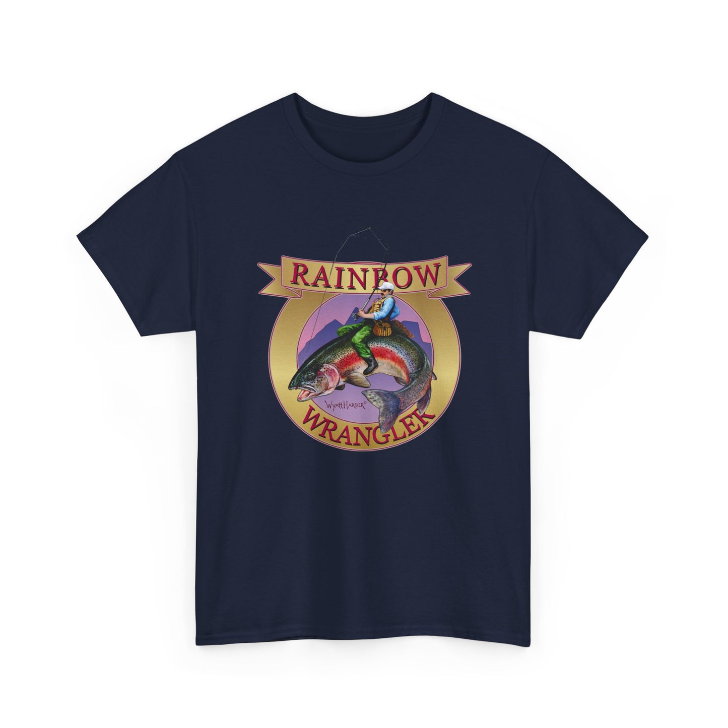 Rainbow Wrangler Gold - Fishing T-Shirt - Wyatt Harper