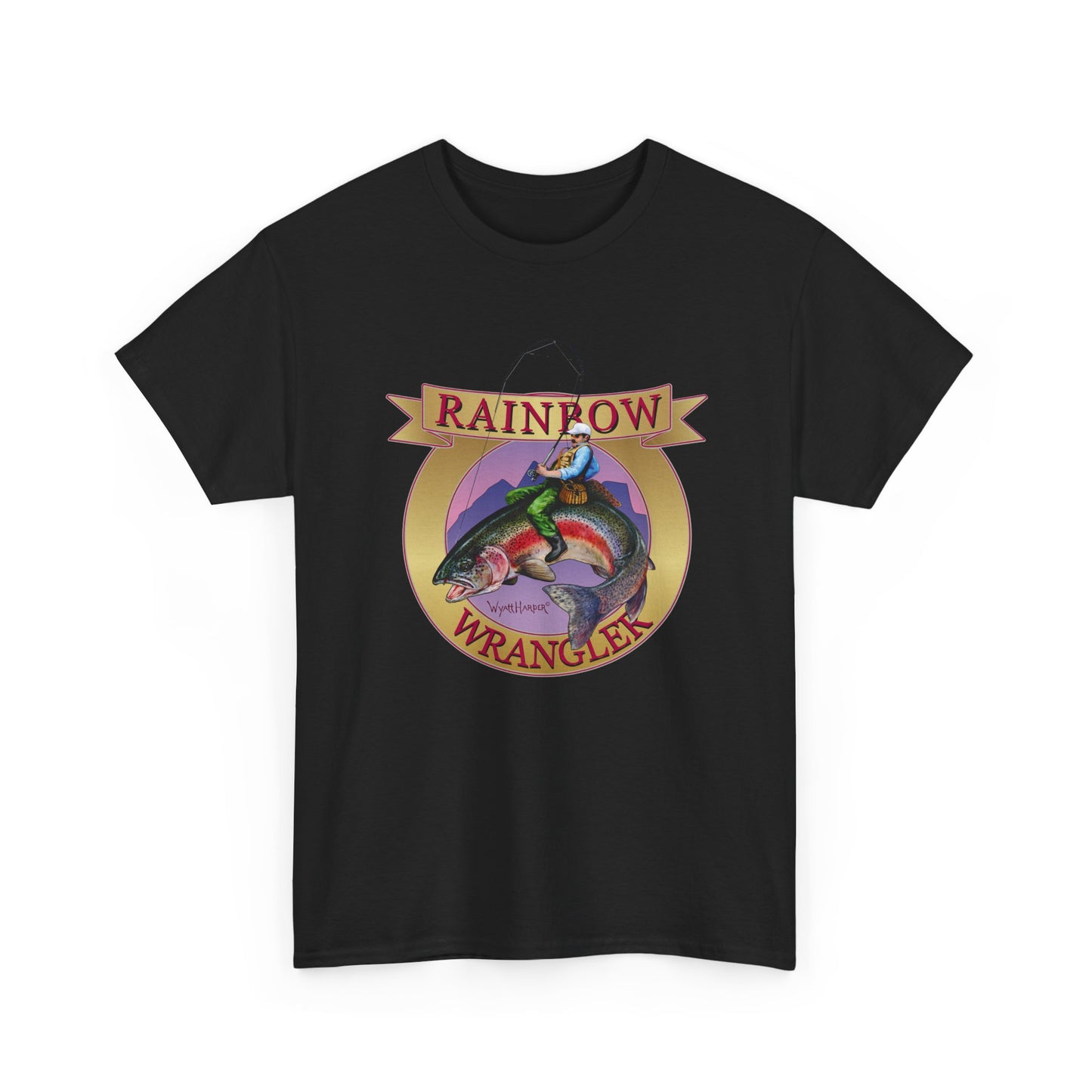 Rainbow Wrangler Gold - Fishing T-Shirt - Wyatt Harper