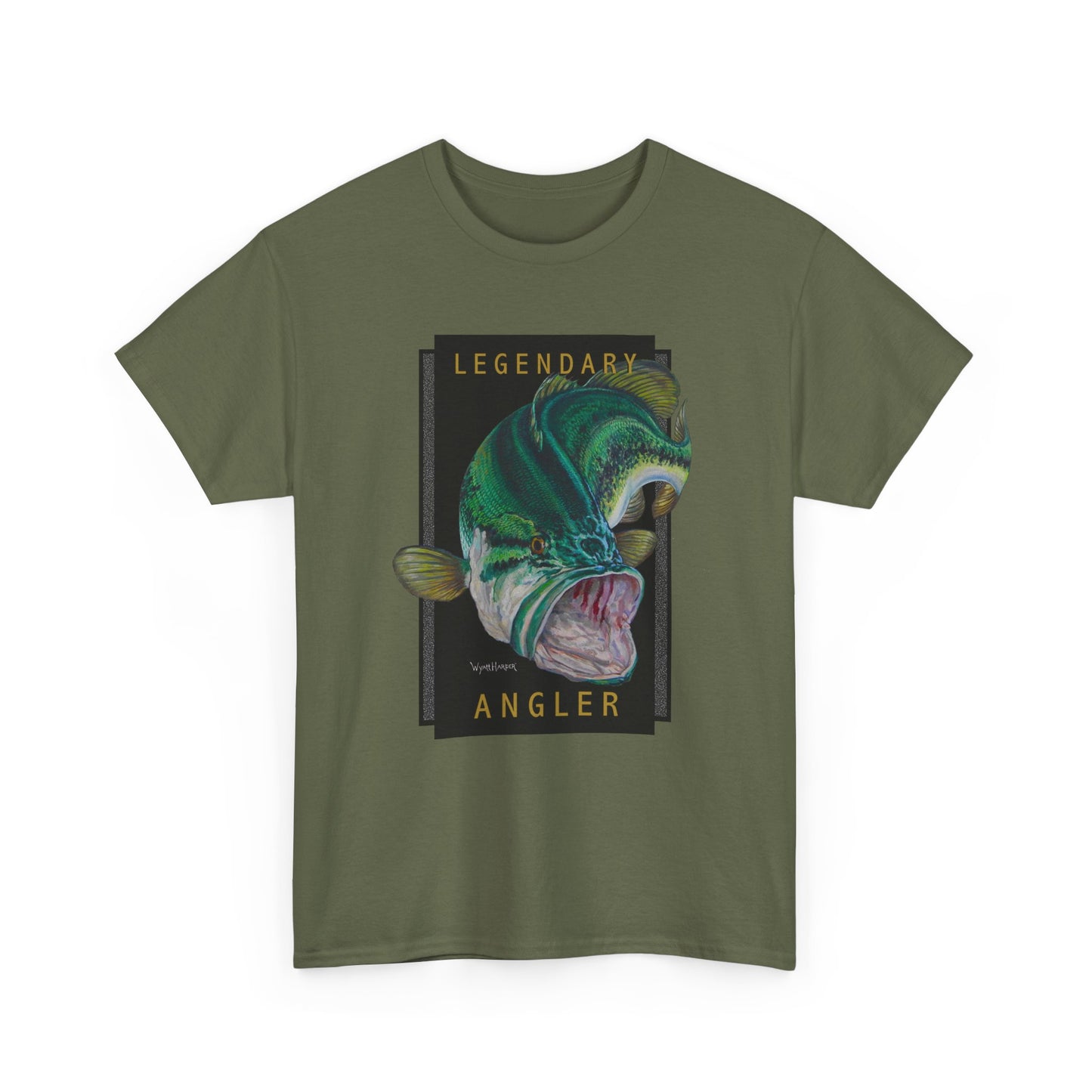 Legendary Angler Bass - Fishing T-Shirt - Wyatt Harper