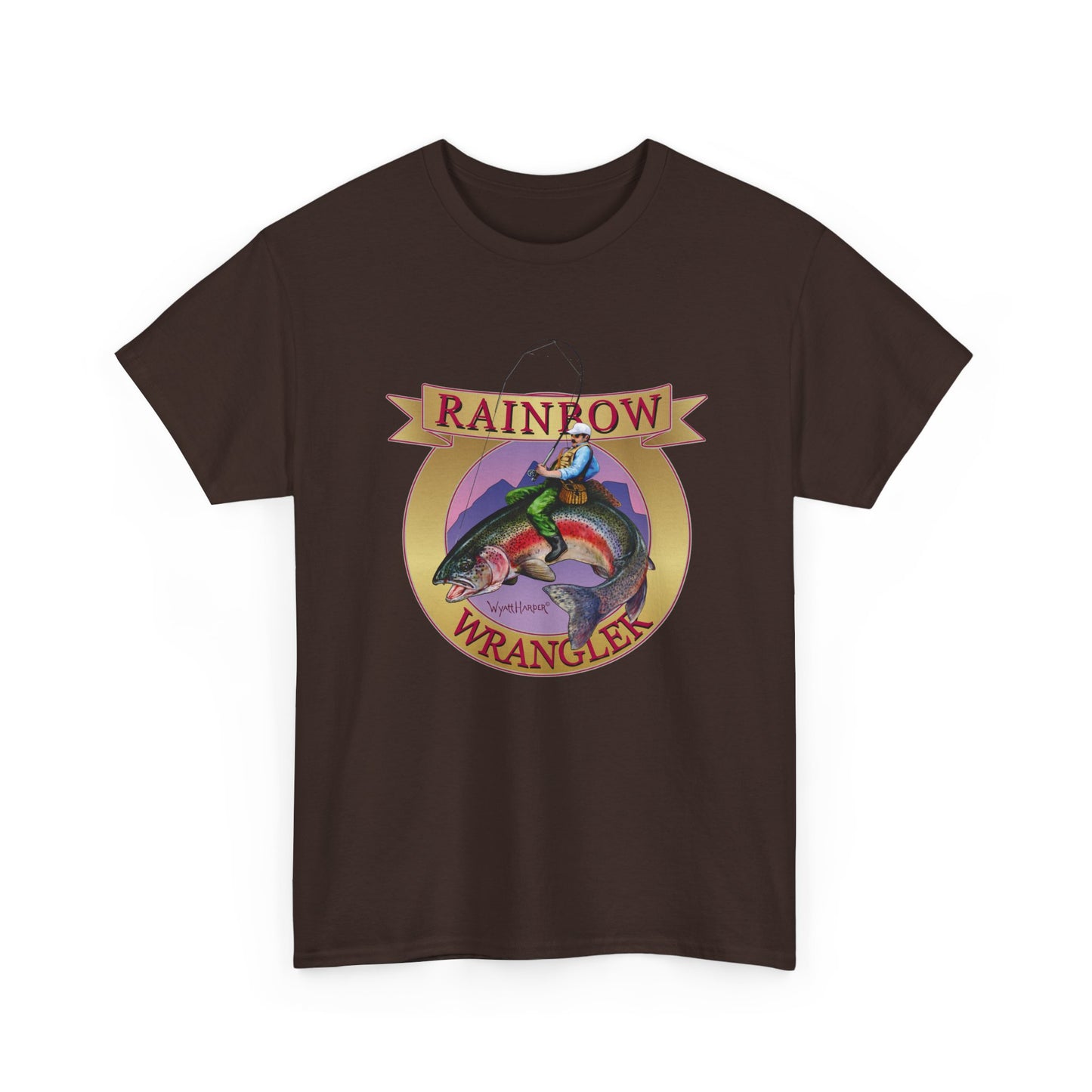 Rainbow Wrangler Gold - Fishing T-Shirt - Wyatt Harper
