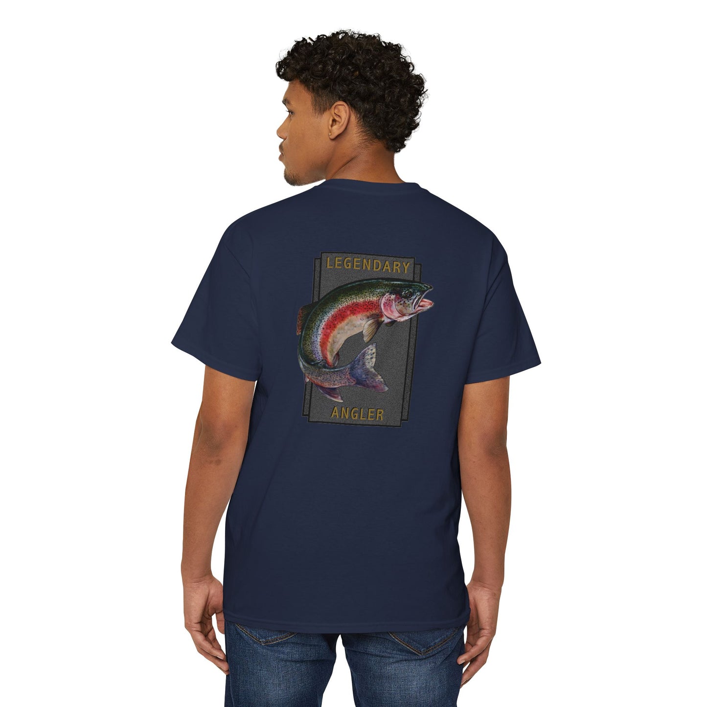 Rainbow Trout Legendary Angler - Pocket T-Shirt - Wyatt Harper