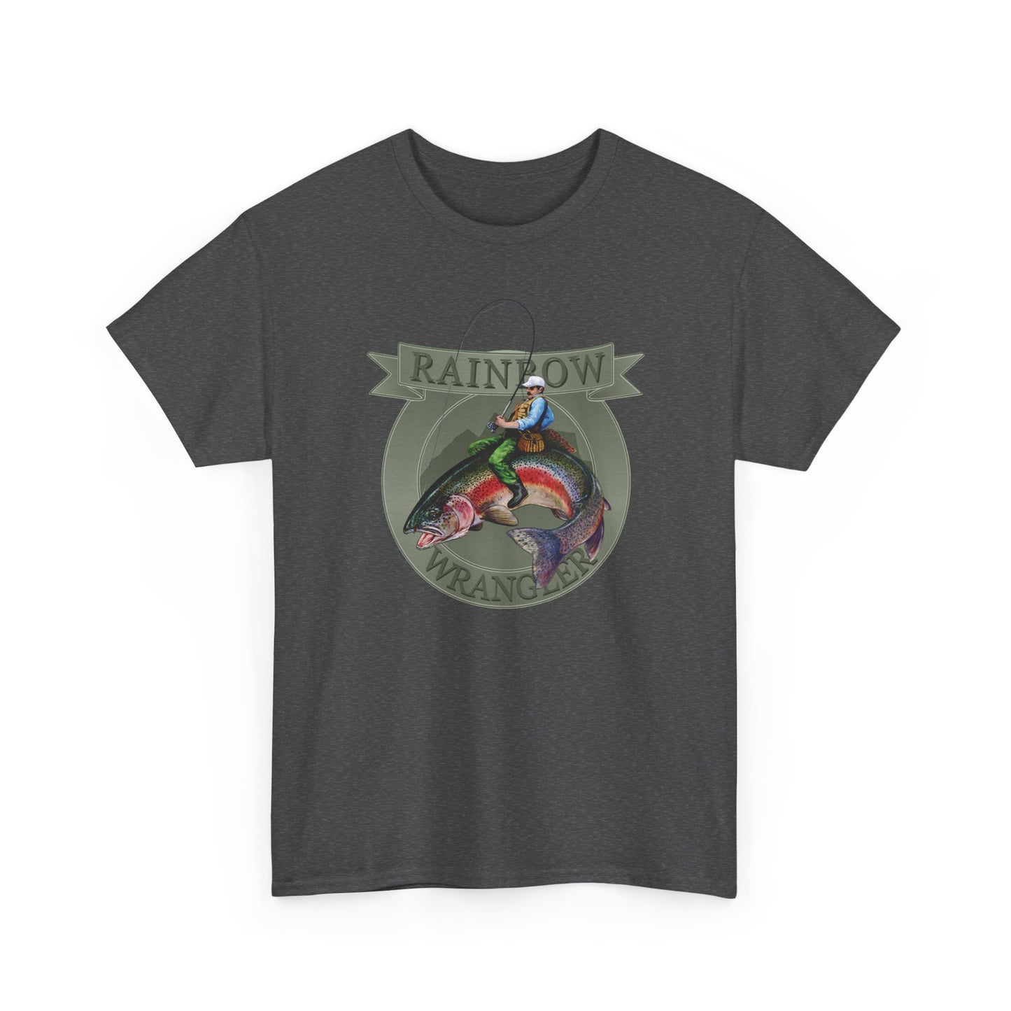 Rainbow Trout Wrangler Silver - Fishing T-Shirt - Wyatt Harper