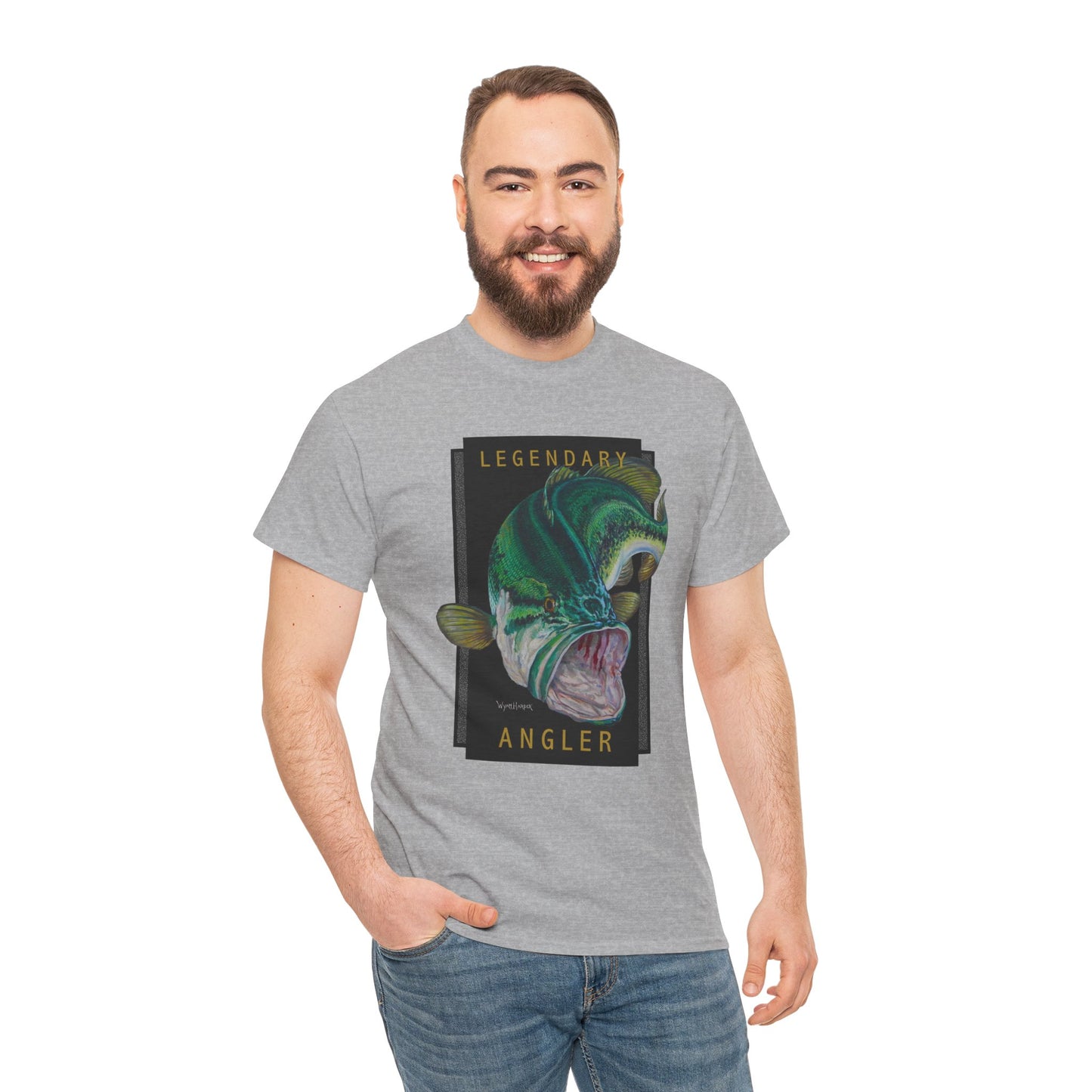 Legendary Angler Bass - Fishing T-Shirt - Wyatt Harper