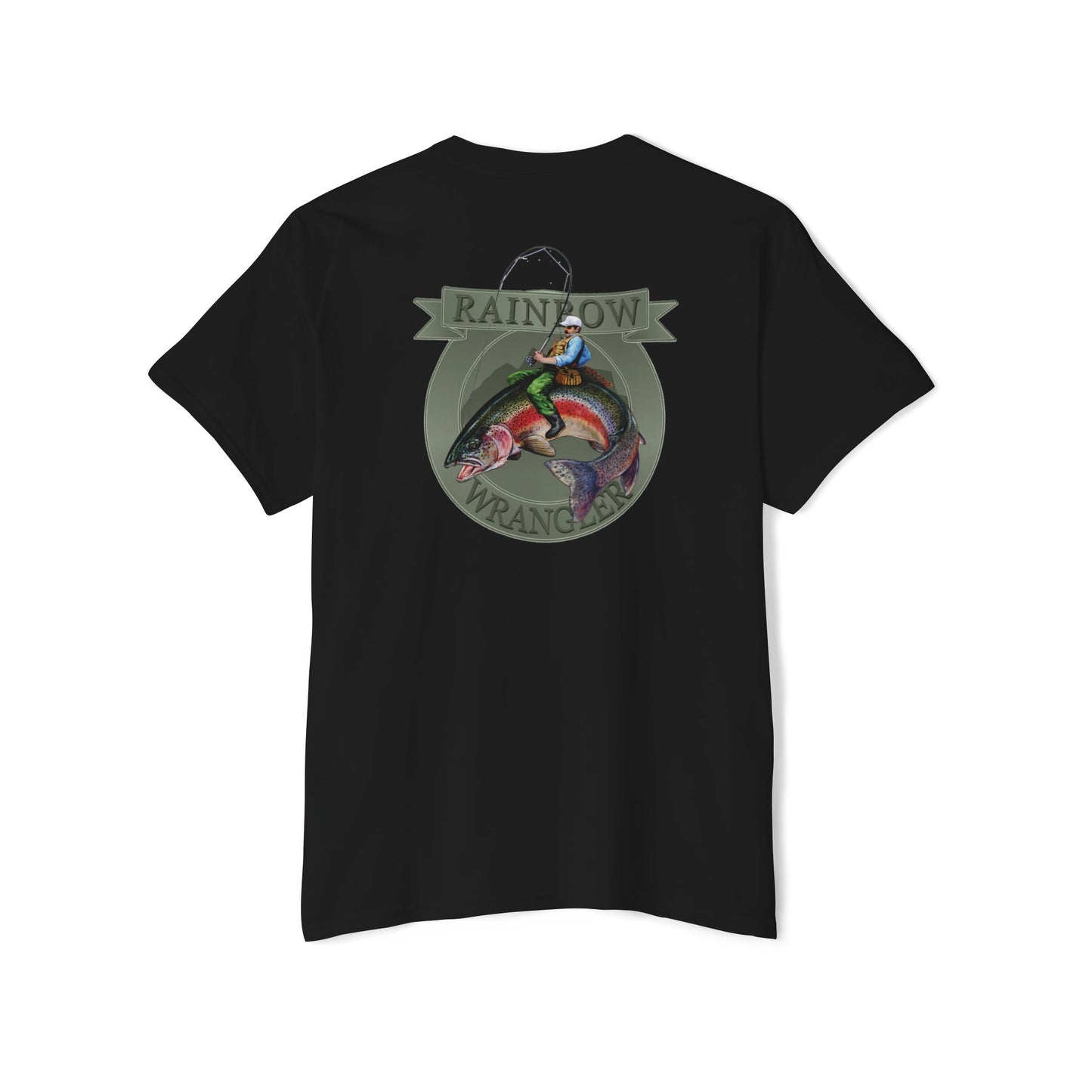 Rainbow Trout Wrangler Silver - Pocket T-Shirt - Wyatt Harper